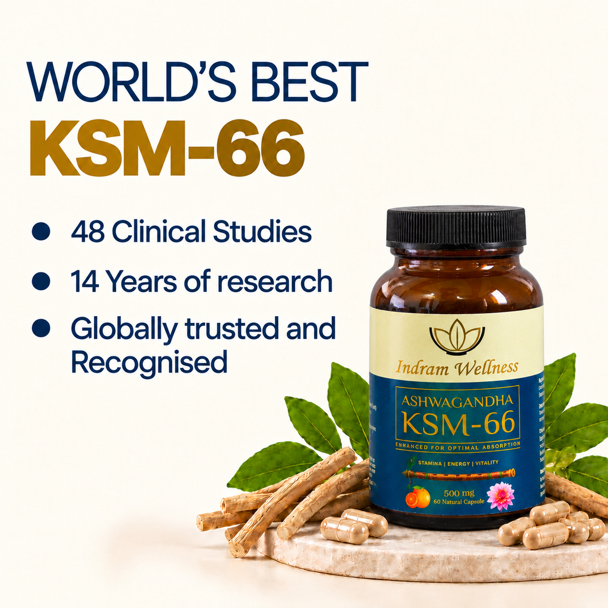 KSM-66 Ashwagandha — Energy & Mood Uplift